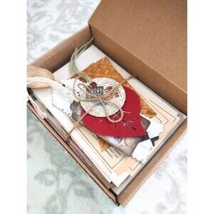 100pc Vintage Mixed Media Scrapbook Ephemera Pack Art & Nature Paper Craft Kit